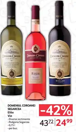 Selgros DOMENIUL COROANEI SEGARCEA Elite Vin Ofertă
