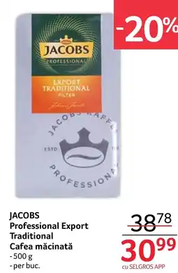 Selgros JACOBS Professional Export Traditional Cafea măcinată Ofertă