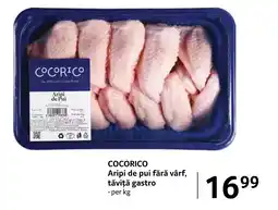 Selgros COCORICO Aripi de pui fără vârf, tăviță gastro Ofertă