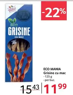 Selgros ECO MANIA Grisine cu mac Ofertă