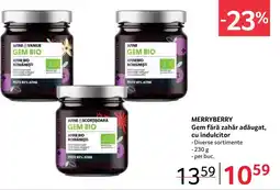Selgros MERRYBERRY cu îndulcitor Ofertă