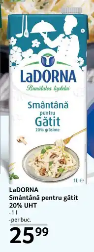 Selgros LaDORNA Smântână pentru gătit 20% UHT Ofertă