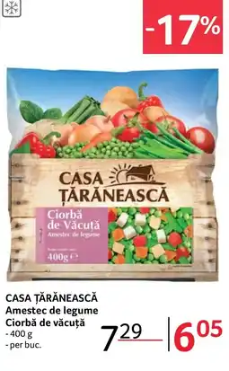 Selgros CASA ȚĂRĂNEASCĂ Amestec de legume Ciorbă de văcuţă Ofertă