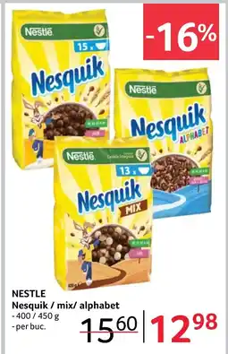 Selgros NESTLE Nesquik / mix/ alphabet Ofertă