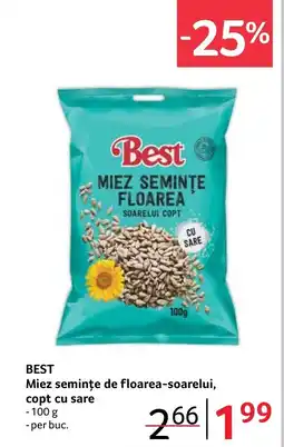 Selgros BEST Miez semințe de floarea-soarelui, copt cu sare Ofertă