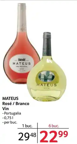 Selgros MATEUS Rosé / Branco Vin Ofertă