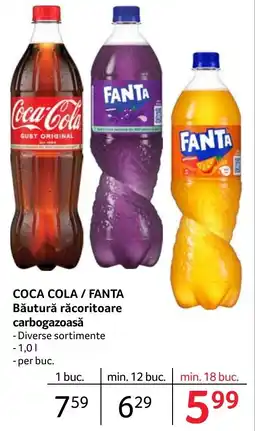 Selgros COCA COLA / FANTA Băutură răcoritoare carbogazoasă Ofertă