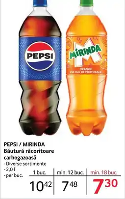 Selgros PEPSI / MIRINDA Băutură răcoritoare carbogazoasă Ofertă