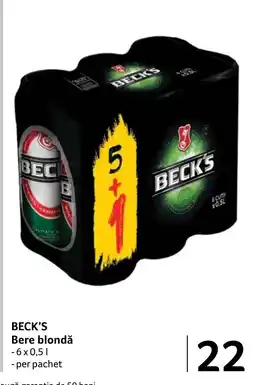 Selgros BECK'S Bere blondǎ Ofertă