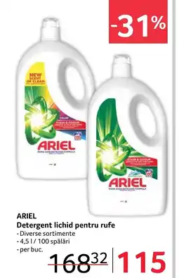 Selgros ARIEL Detergent lichid pentru rufe Ofertă