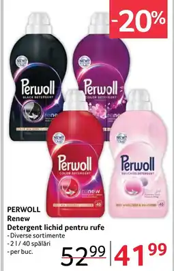 Selgros PERWOLL Renew Detergent lichid pentru rufe Ofertă