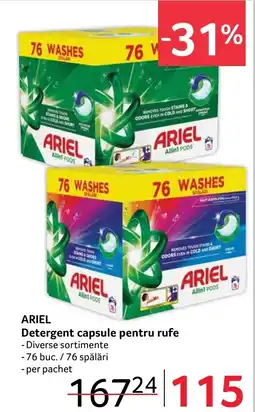 Selgros ARIEL Detergent capsule pentru rufe Ofertă