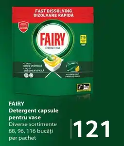 Selgros FAIRY Detergent capsule pentru vase Ofertă