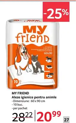 Selgros MY FRIEND Aleze igienice pentru animle Ofertă