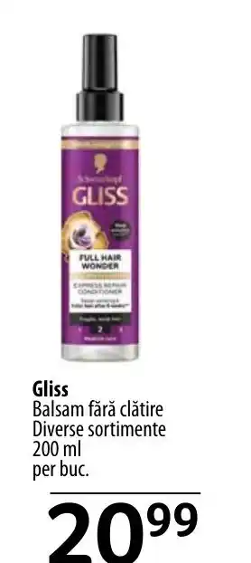 Selgros Gliss Balsam fără clătire Ofertă