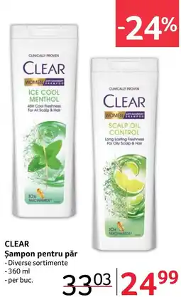 Selgros CLEAR Șampon pentru păr Ofertă