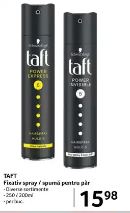 Selgros TAFT Fixativ spray / spumă pentru păr Ofertă
