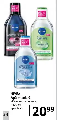 Selgros NIVEA Apă micelarǎ Ofertă