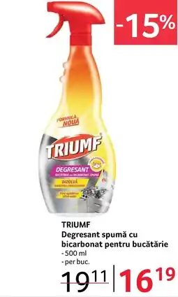 Selgros TRIUMF Degresant spumă cu bicarbonat pentru bucătărie Ofertă