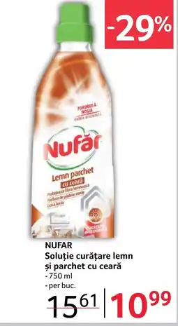 Selgros NUFAR Soluție curățare lemn şi parchet cu ceară Ofertă