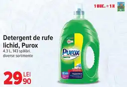 Carrefour Detergent de rufe lichid, Purox Ofertă