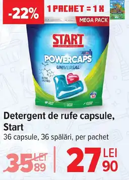 Carrefour Detergent de rufe capsule, Start Ofertă