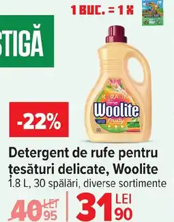 Carrefour Detergent de rufe pentru țesături delicate, Woolite Ofertă