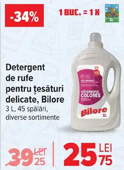 Carrefour Detergent de rufe pentru ţesături delicate, Bilore Ofertă