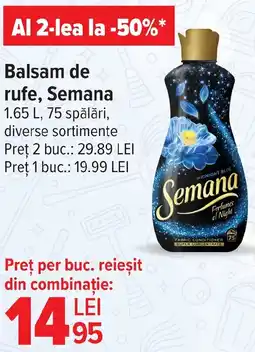 Carrefour Balsam de rufe, Semana Ofertă