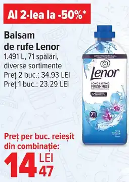 Carrefour Balsam de rufe Lenor Ofertă