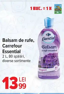 Carrefour Balsam de rufe, Carrefour Essential Ofertă