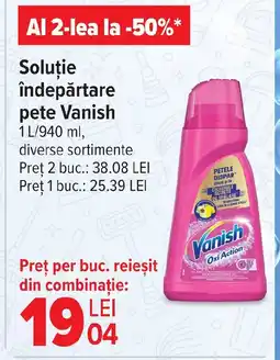Carrefour Soluție îndepărtare pete Vanish Ofertă