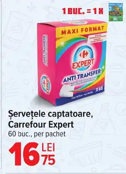 Carrefour Şervețele captatoare, Carrefour Expert Ofertă