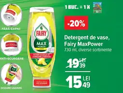 Carrefour Detergent de vase, Fairy MaxPower Ofertă