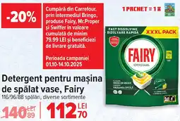 Carrefour Detergent pentru maşina de spălat vase, Fairy Ofertă