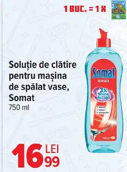Carrefour Soluție de clătire pentru maşina de spălat vase, Somat Ofertă