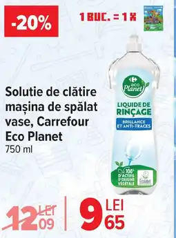 Carrefour Solutie de clătire maşina de spălat vase, Carrefour Eco Planet Ofertă
