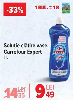 Carrefour Soluție clătire vase, Carrefour Expert Ofertă
