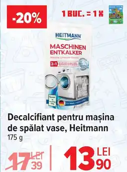 Carrefour Decalcifiant pentru mașina de spălat vase, Heitmann Ofertă