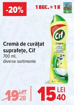 Carrefour Cremă de curățat suprafețe, Cif Ofertă