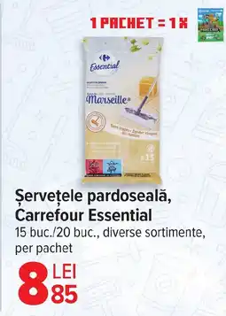 Carrefour Şervețele pardoseală, Carrefour Essential Ofertă