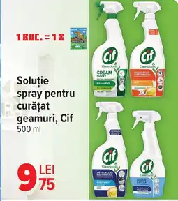Carrefour Soluție spray pentru curățat geamuri, Cif Ofertă