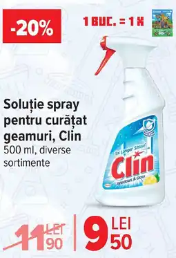 Carrefour Soluție spray pentru curățat geamuri, Clin Ofertă