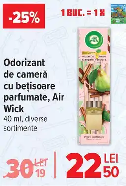 Carrefour Odorizant de cameră cu beţisoare parfumate, Air Wick Ofertă