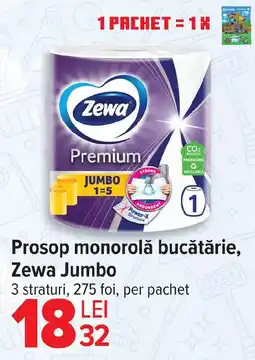Carrefour Prosop monorolă bucătărie, Zewa Jumbo Ofertă