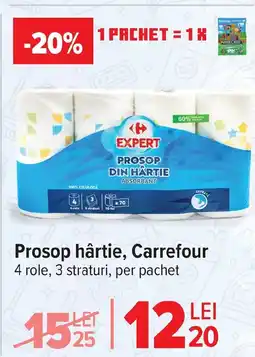 Carrefour Prosop hârtie, Carrefour Ofertă