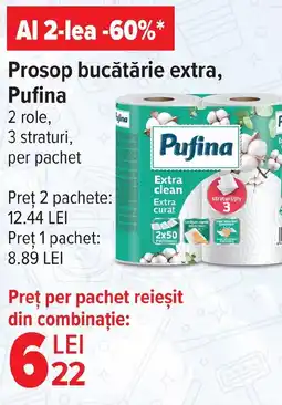 Carrefour Prosop bucătărie extra, Pufina Ofertă