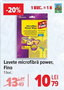 Carrefour Lavete microfibră power, Fino Ofertă
