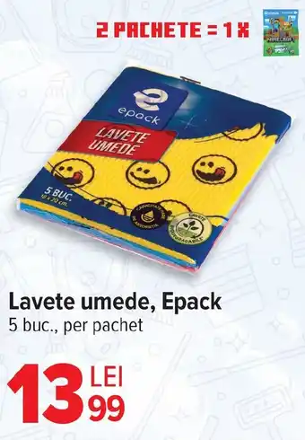 Carrefour Lavete umede, Epack Ofertă