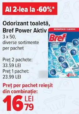 Carrefour Odorizant toaletă, Bref Power Aktiv Ofertă